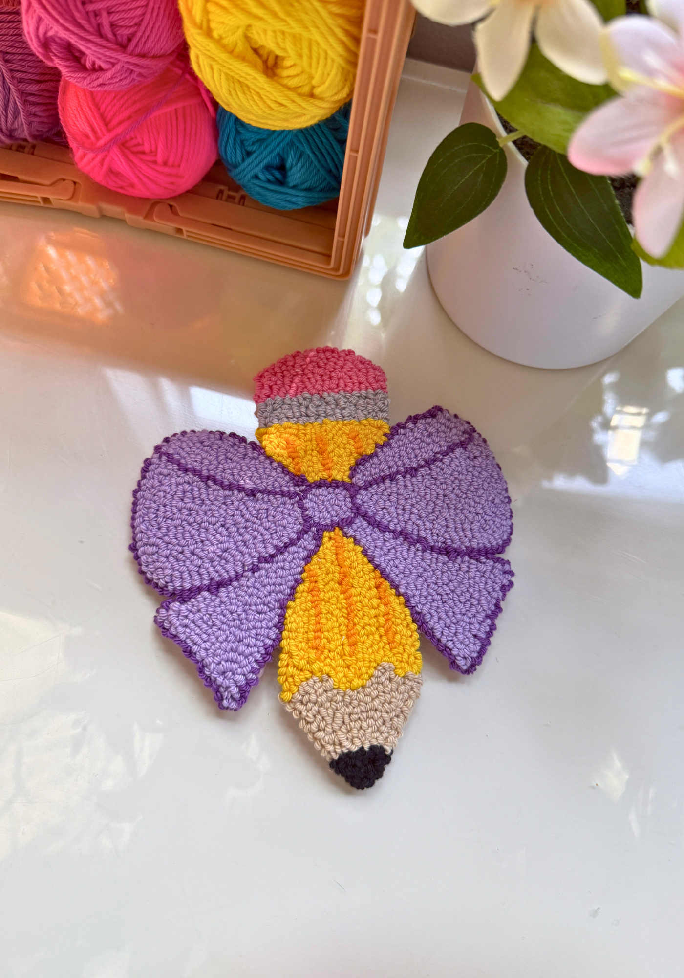 Coquette Pencil Mug Rug