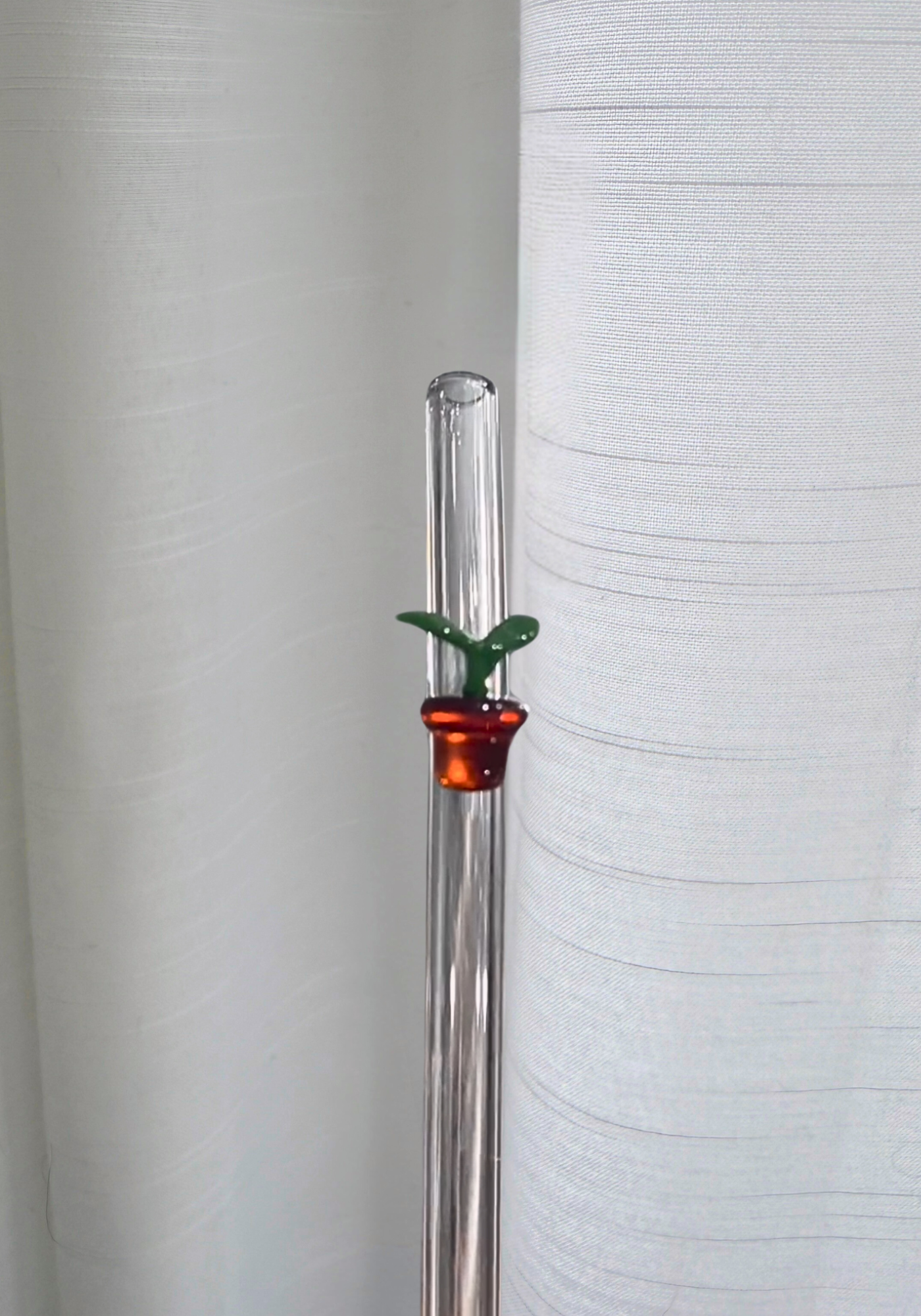 Plant Reusable Glass Straw