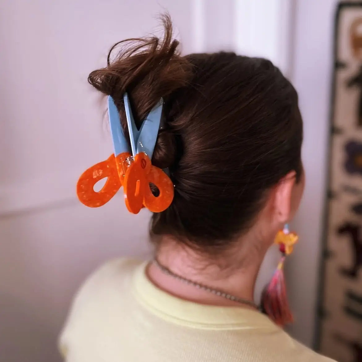 Scissors Hair Claw Clip