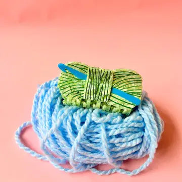 Crochet Yarn Hair Claw Clip