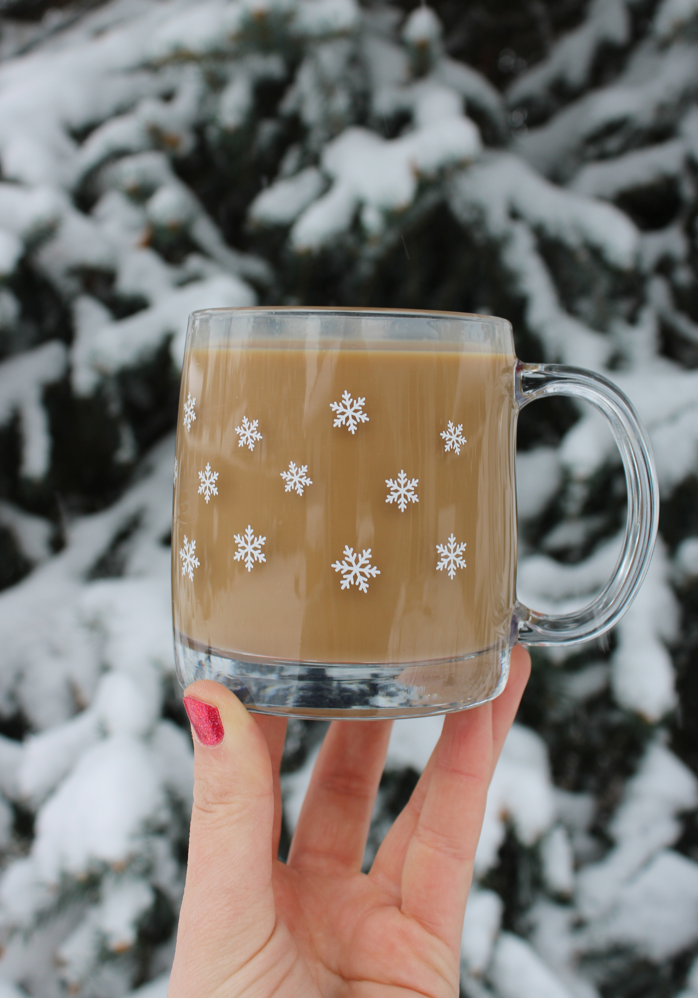 Cup of Cheer Glass Mug