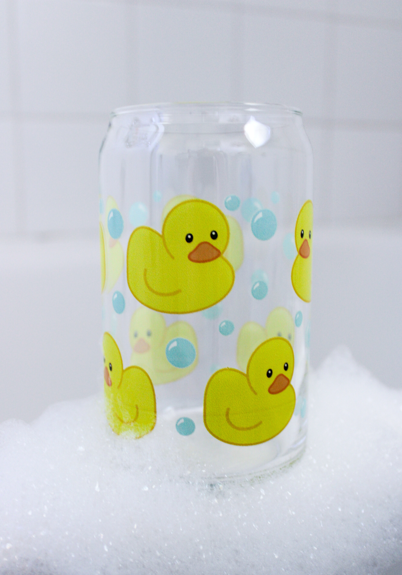 Rubber Duck Glass Can