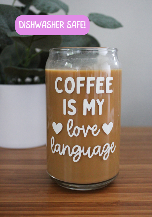 Coffee Love Glass Can