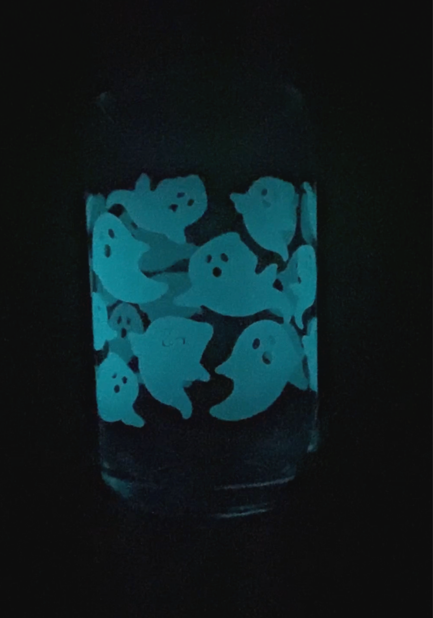 Glow Ghosts Glass Can