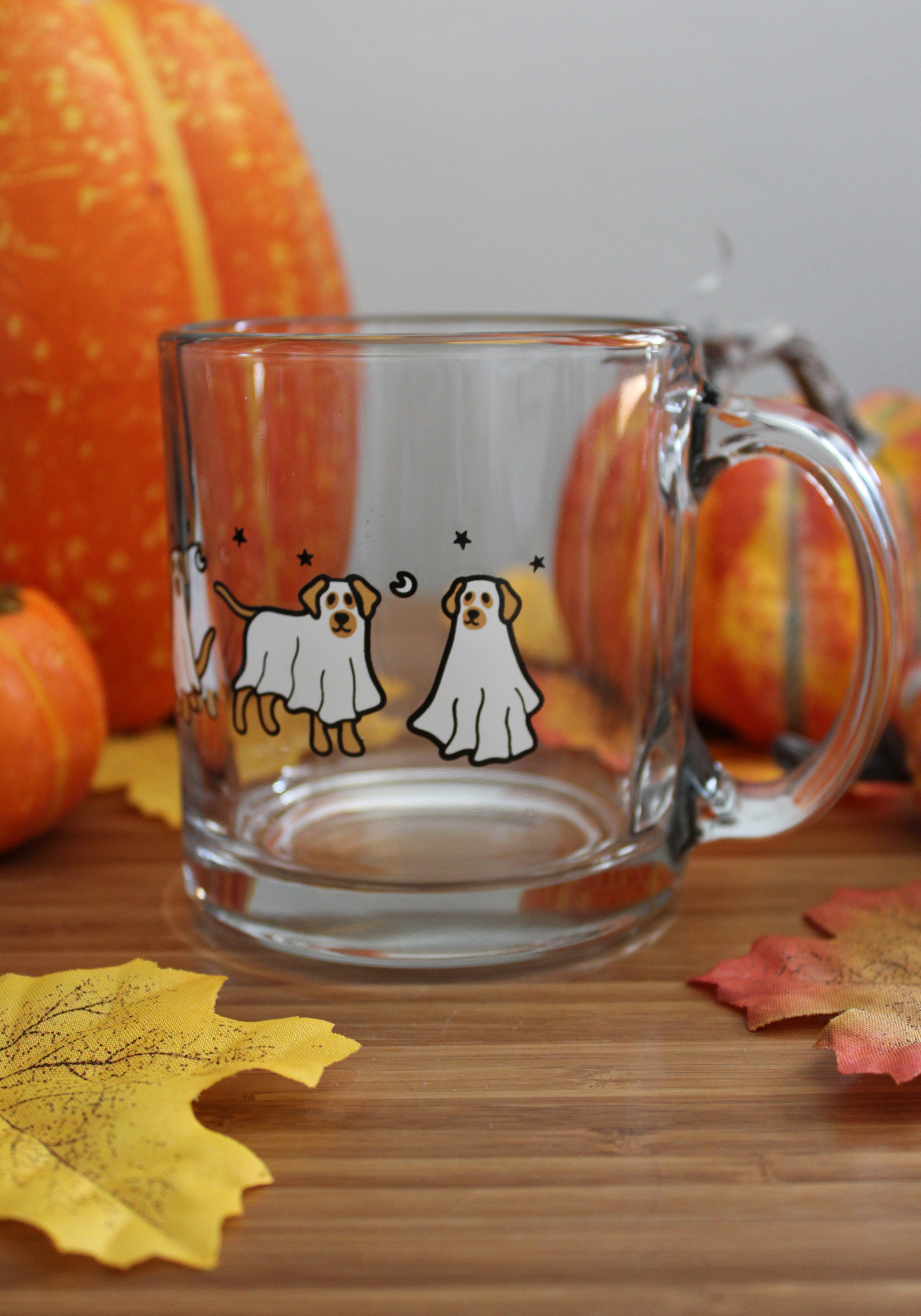 Ghost Dog Glass Mug