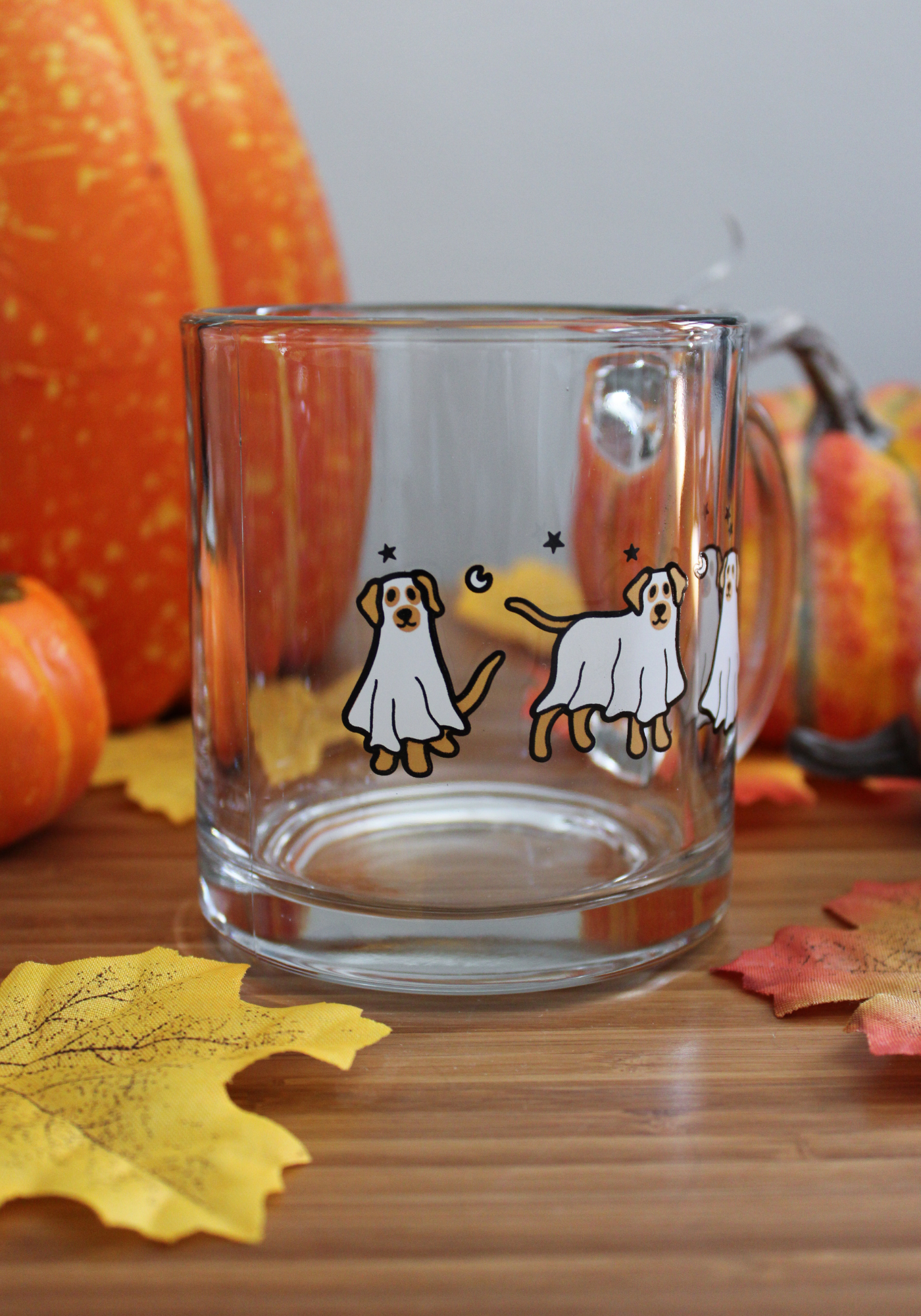 Ghost Dog Glass Mug