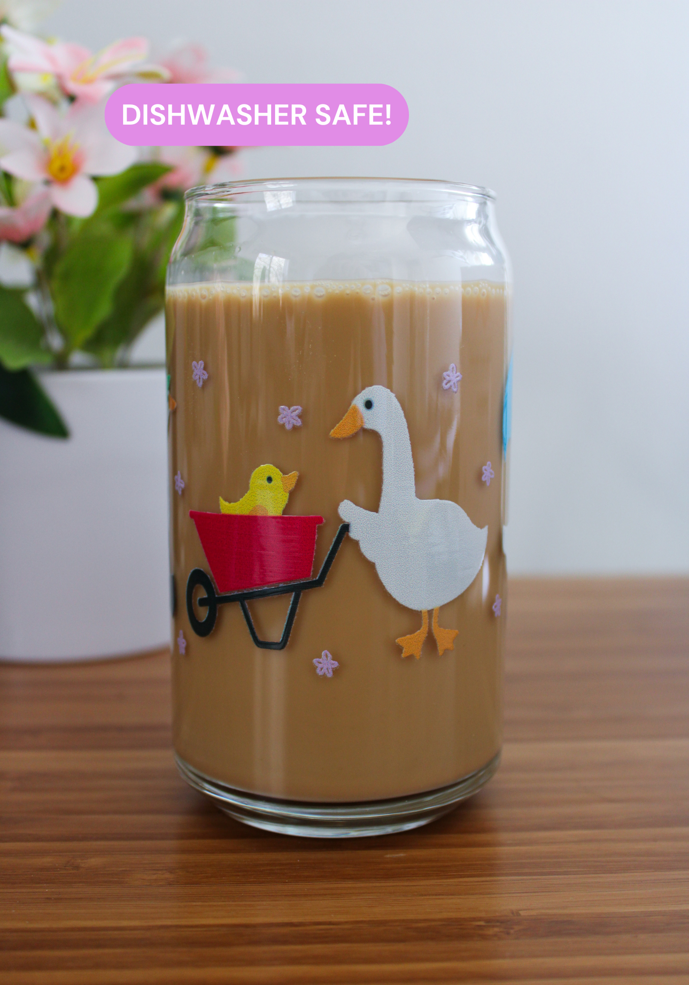 Garden Goose Glass Can