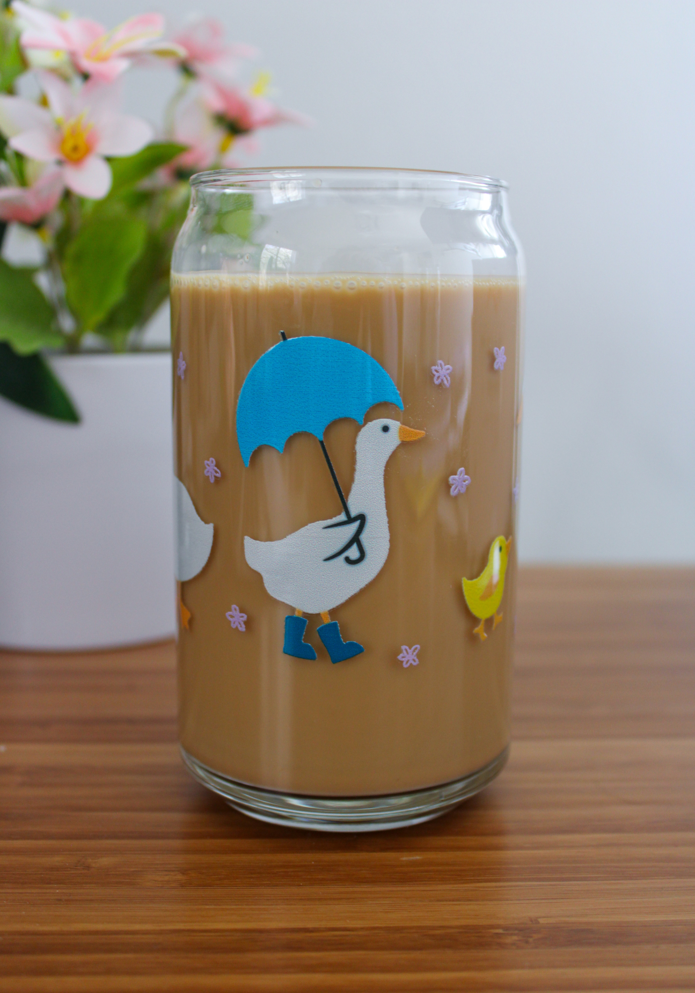 Garden Goose Glass Can