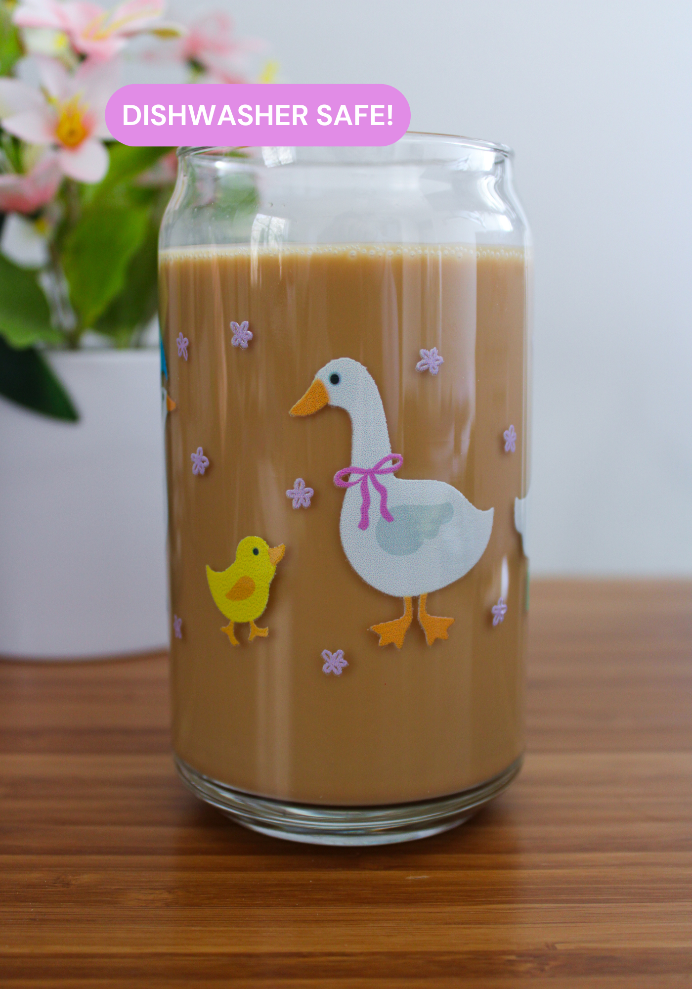 Garden Goose Glass Can