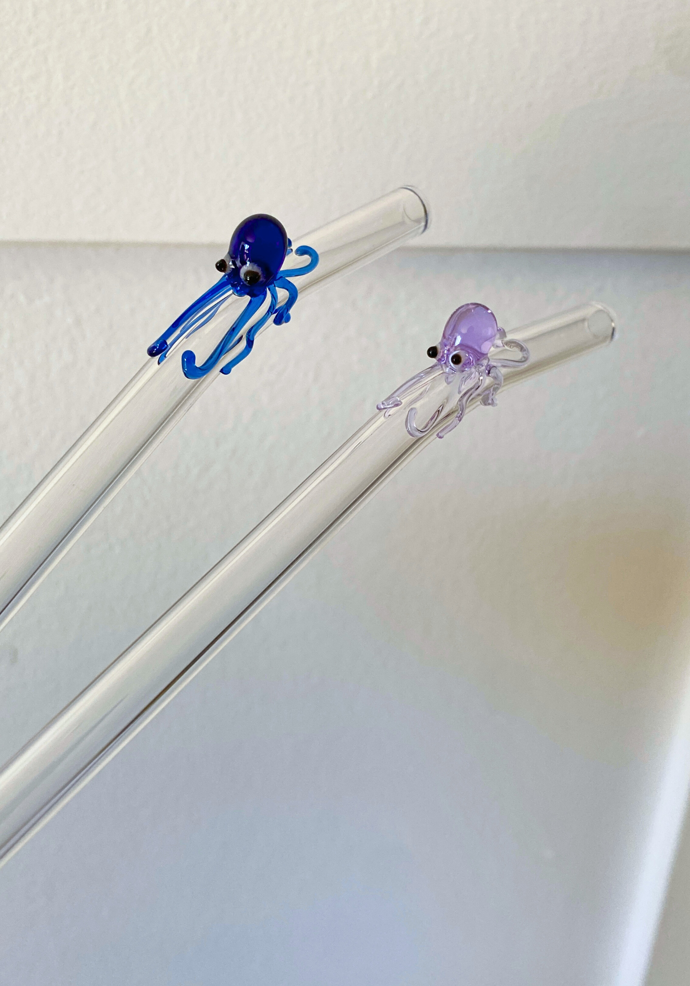 Octopus Reusable Glass Drinking Straw