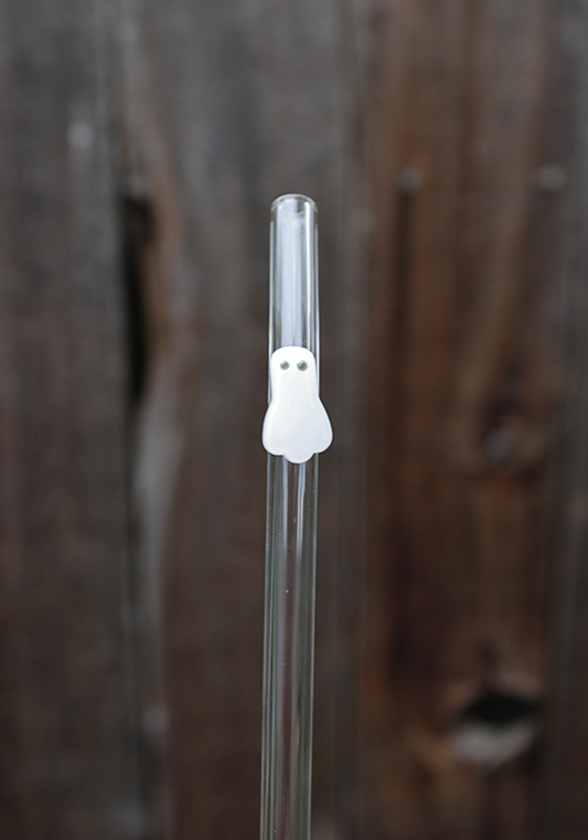 Ghost Glass Straw