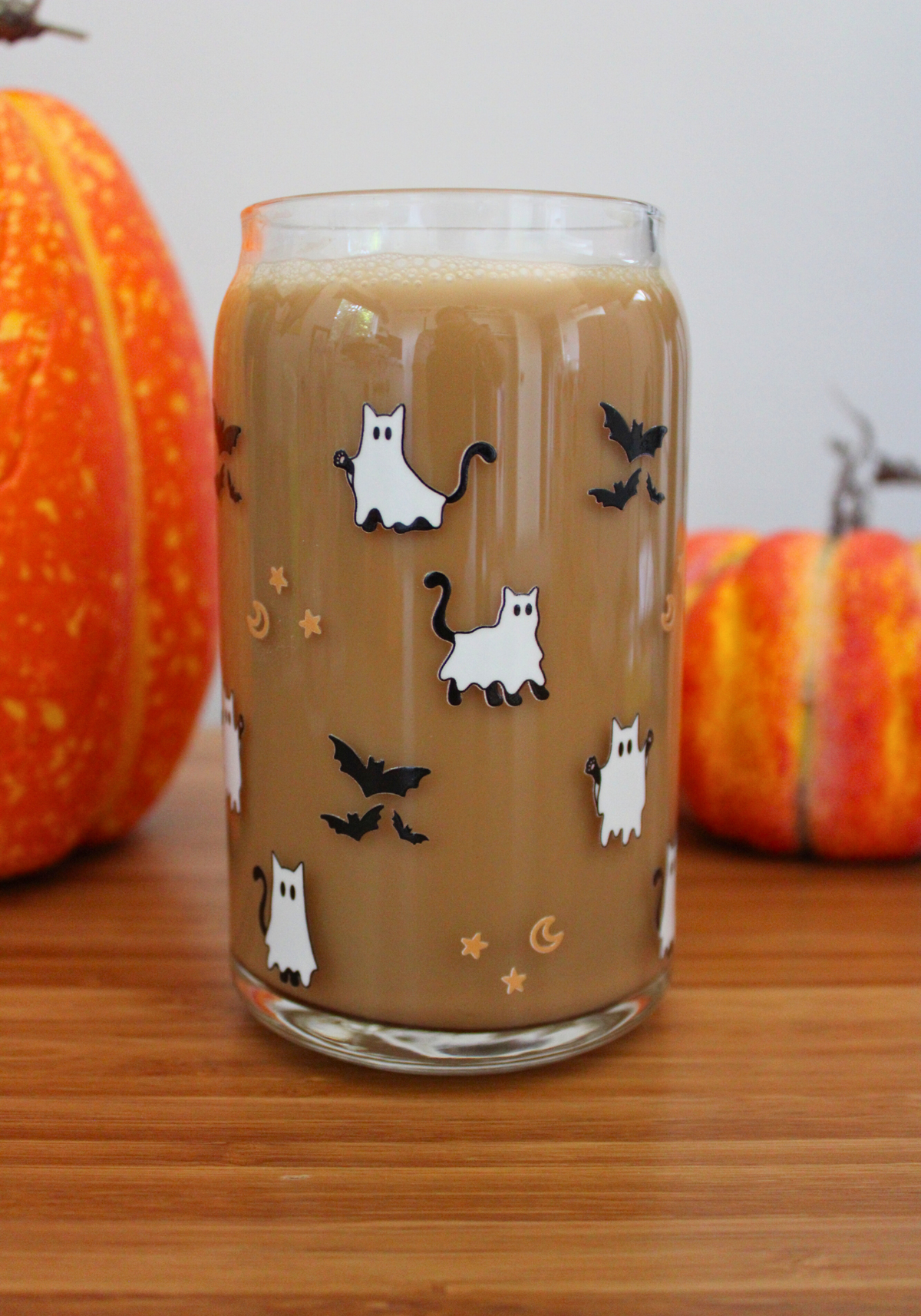 Ghost Cats Glass Can