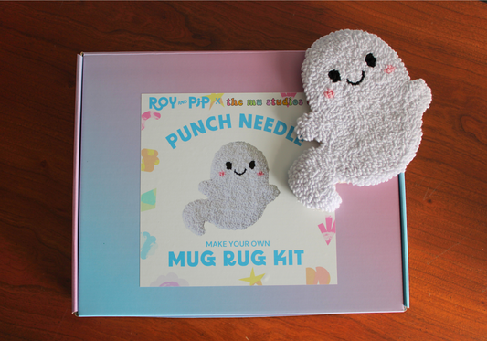 Ghostie Mug Rug Punch Needle Kit