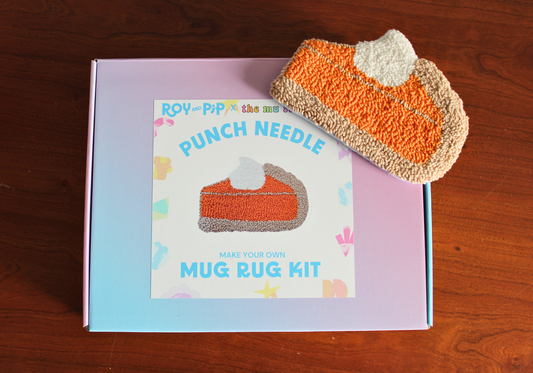 Pumpkin Pie Mug Rug Punch Needle Kit