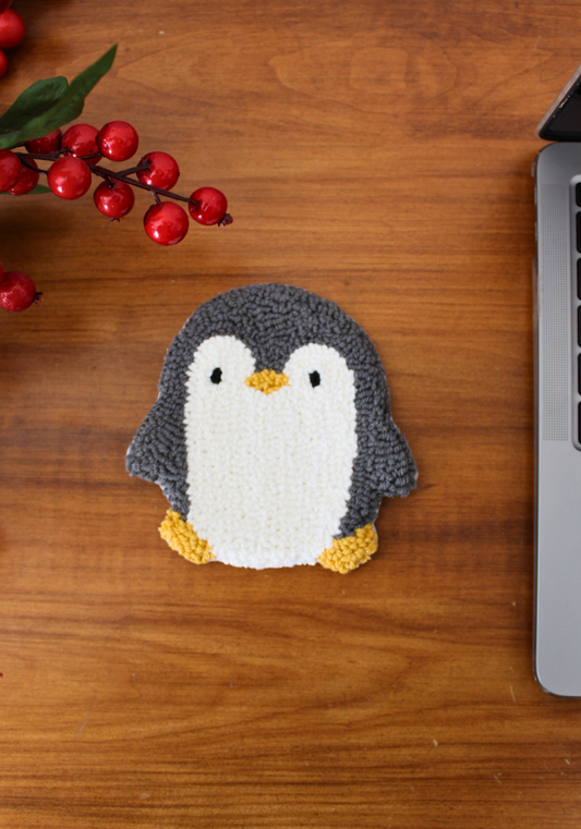 Penguin Mug Rug