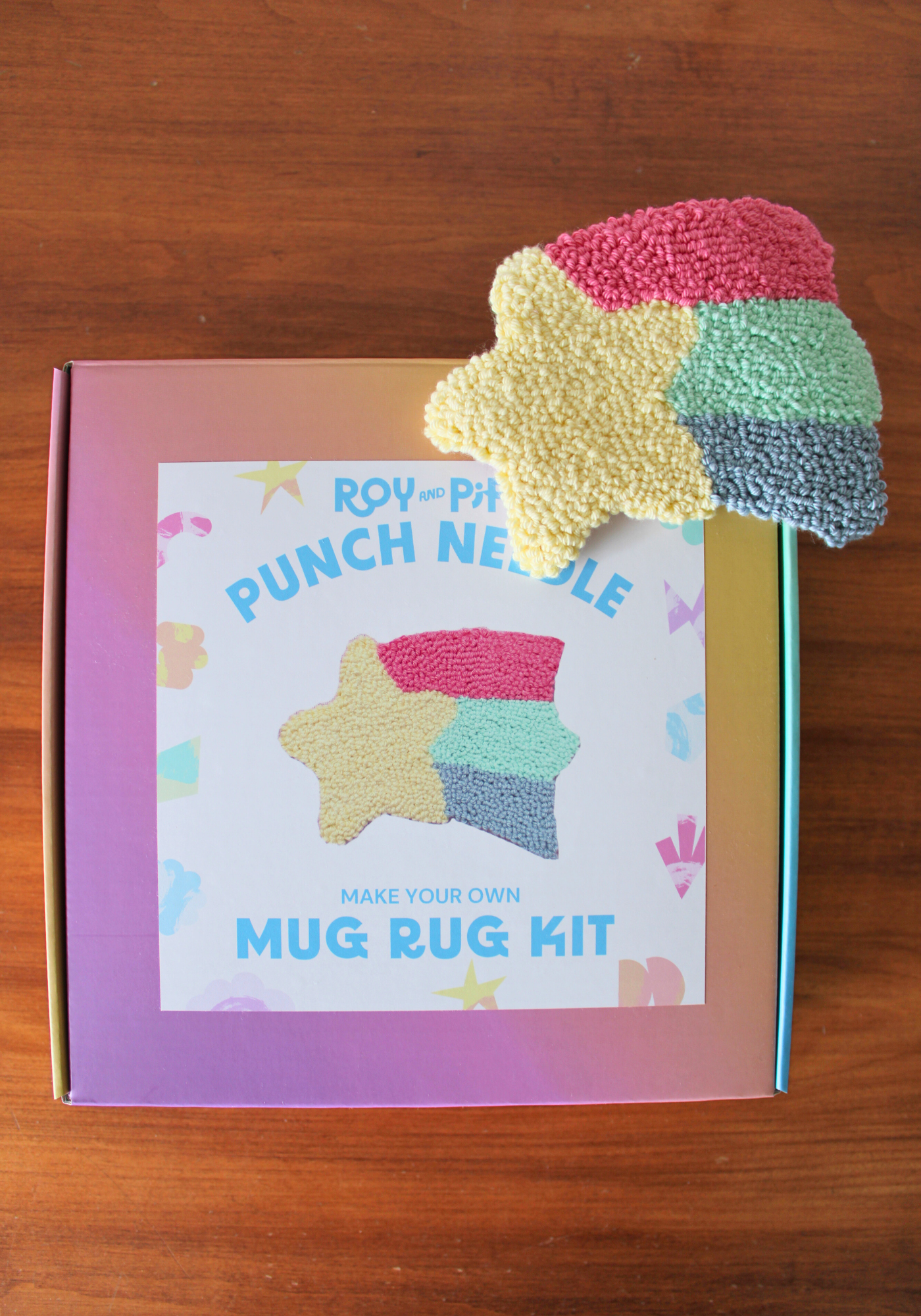 Shooting Star Mug Rug Punch Needle Kit