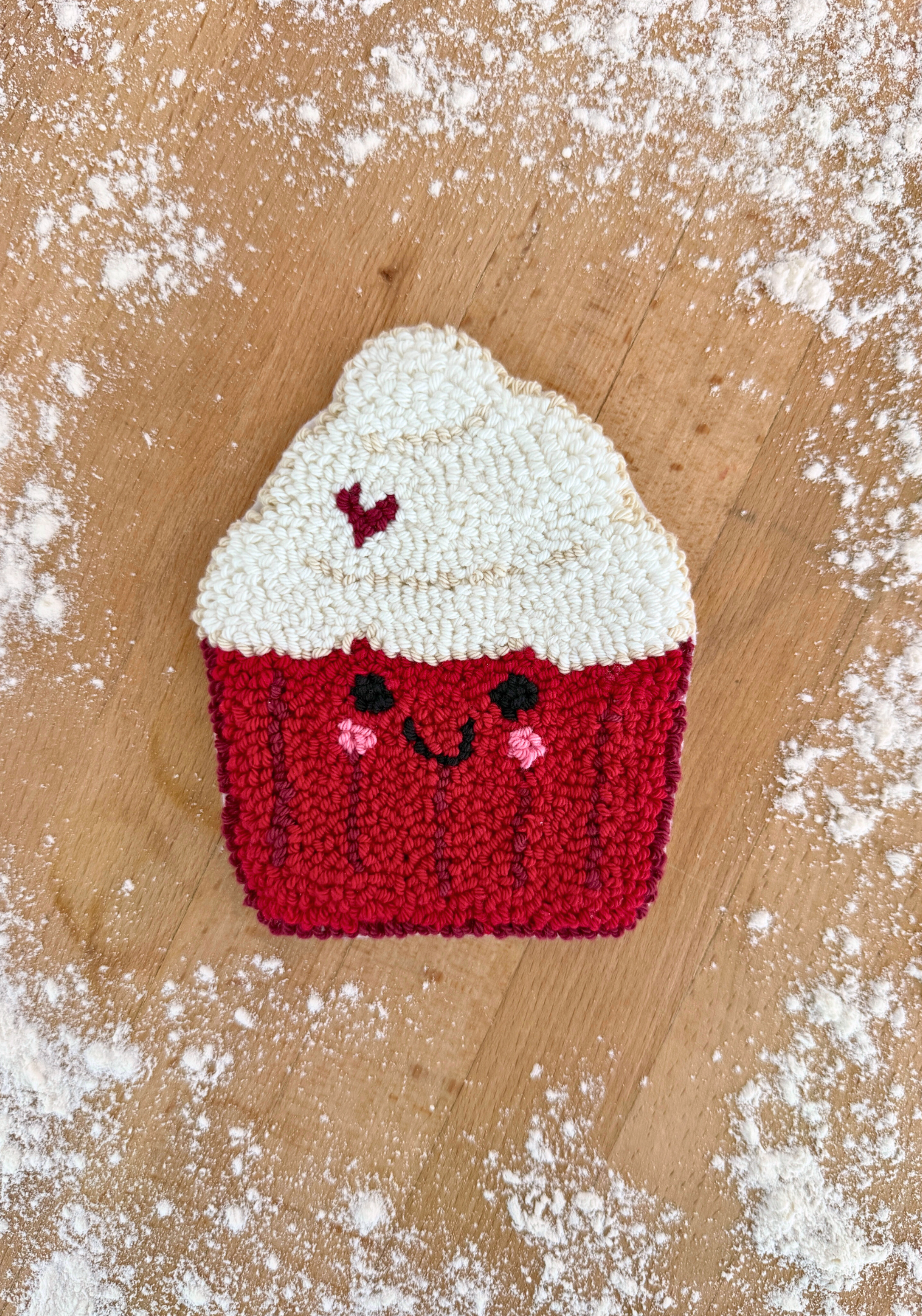 Birthstone Cupcake: January Mug Rug