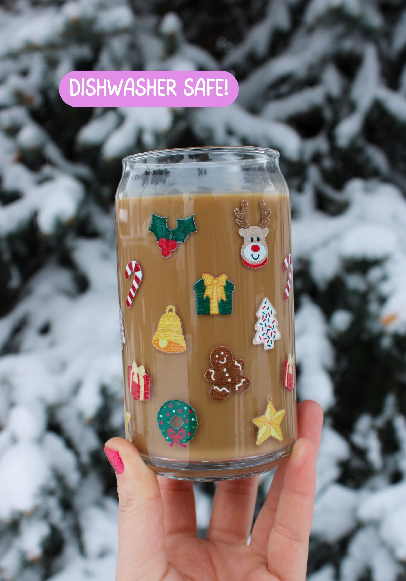 Jolly Friends Glass Can🎄