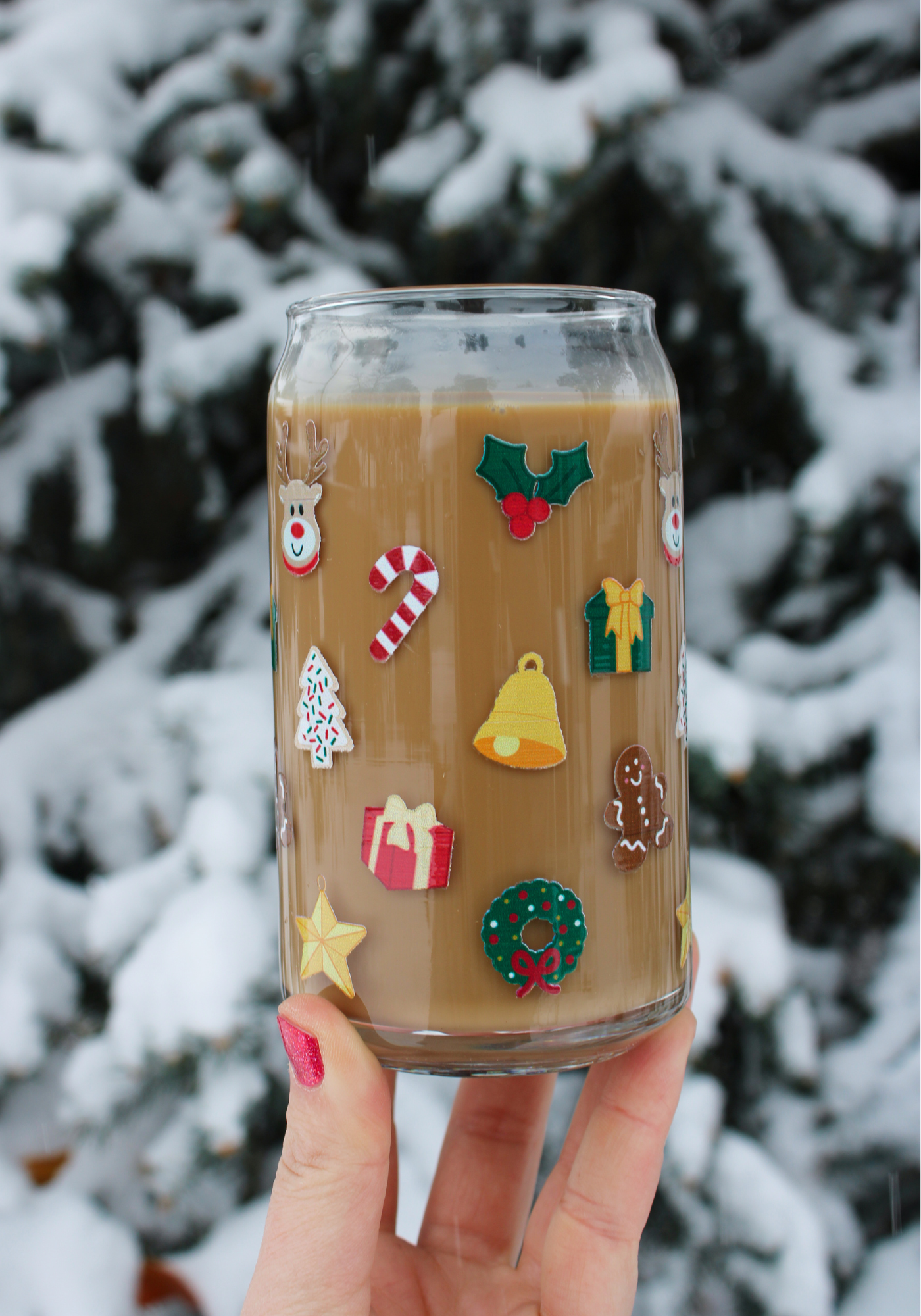 Jolly Friends Glass Can🎄