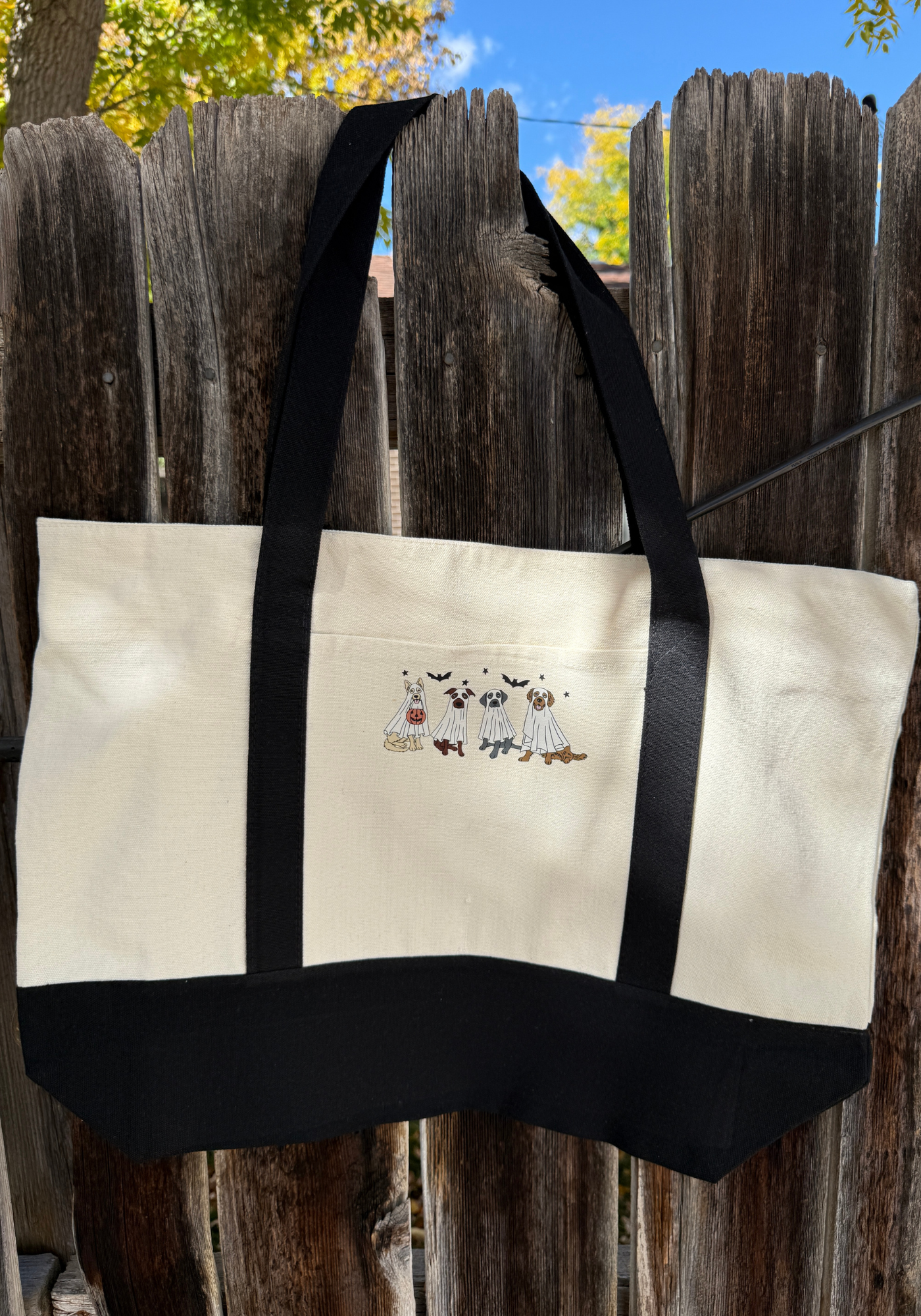 Halloween Zipper Tote Bag 👻