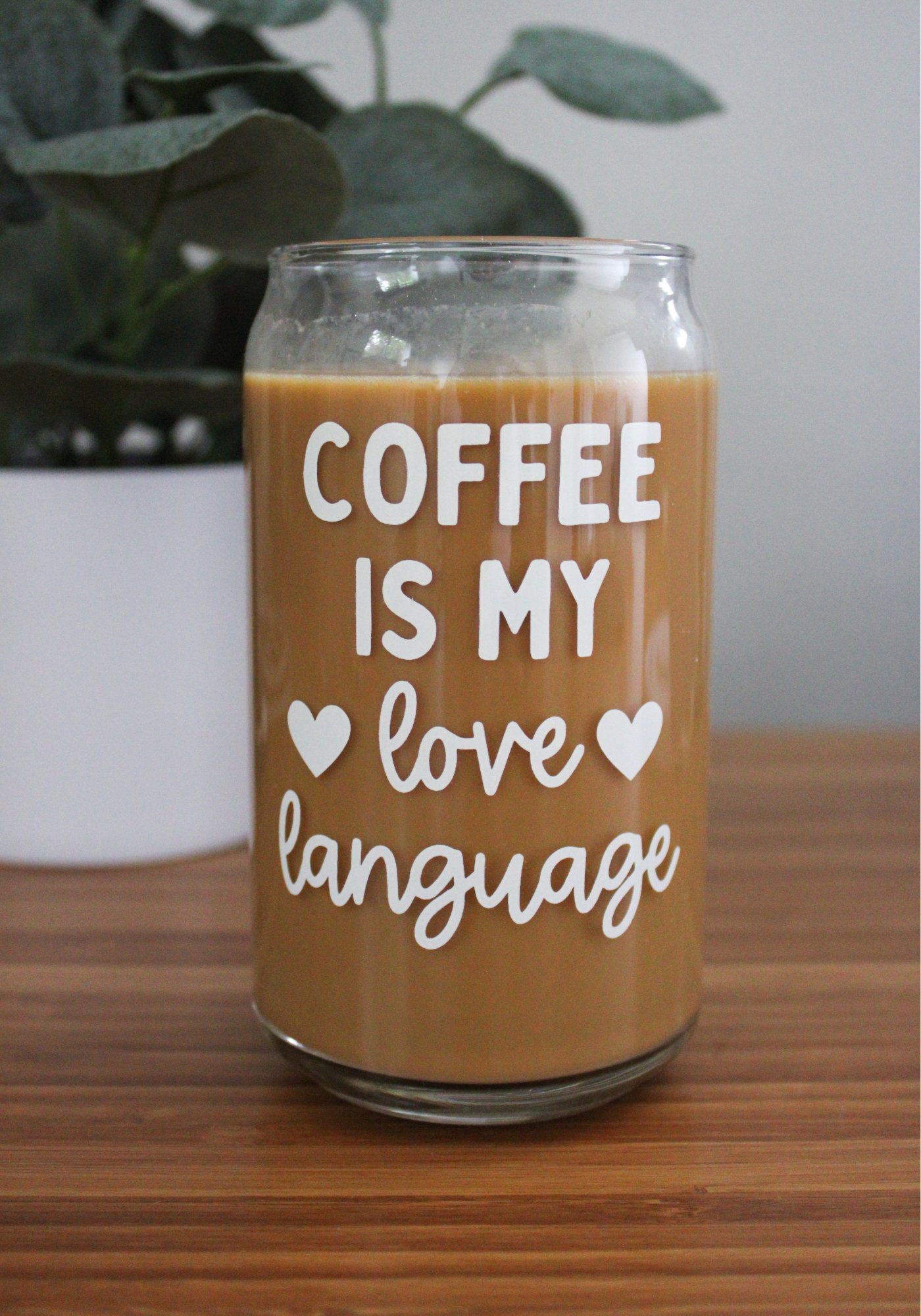 Coffee Love Glass Can