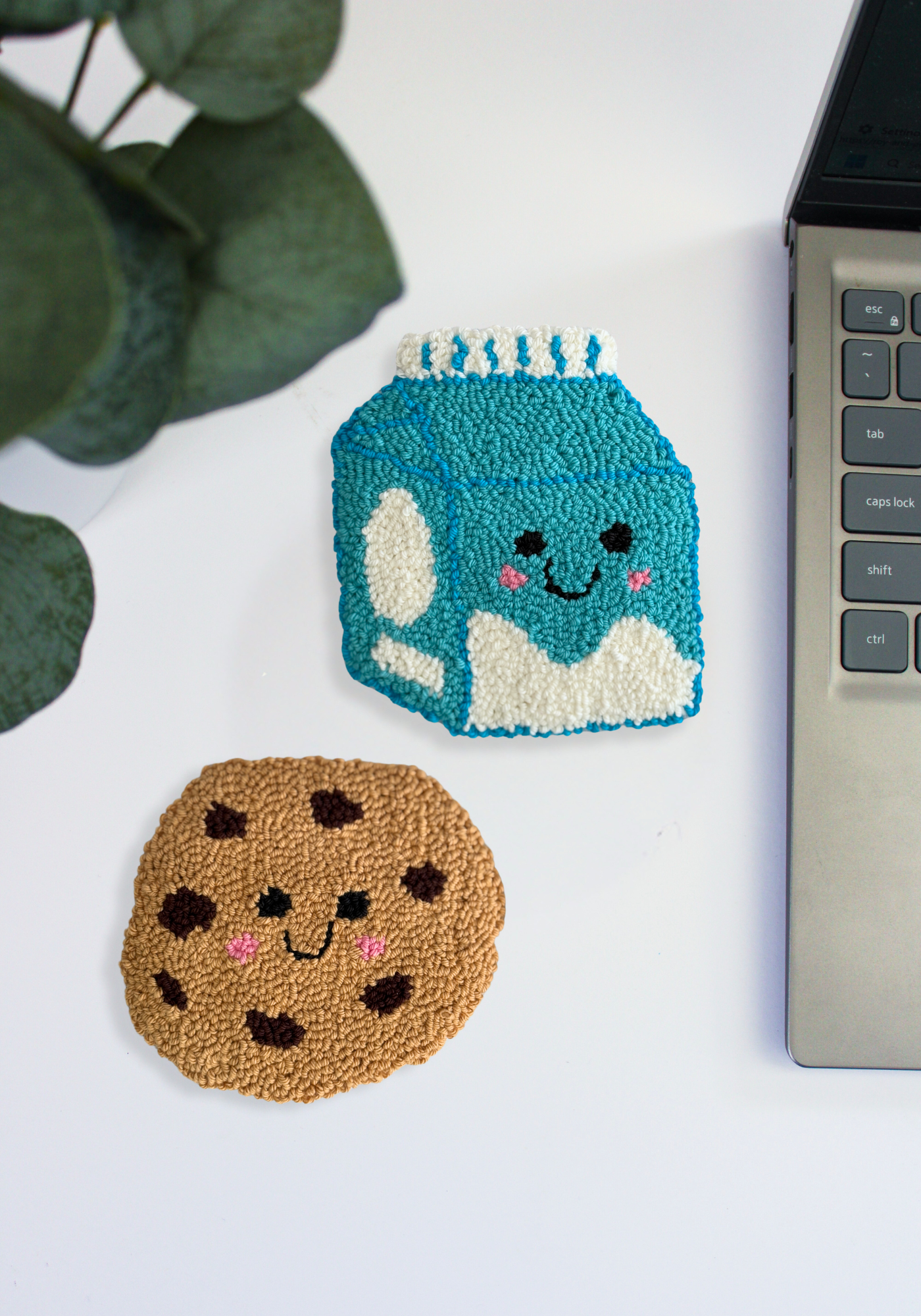 Cookie and Milk Mug Rug Set