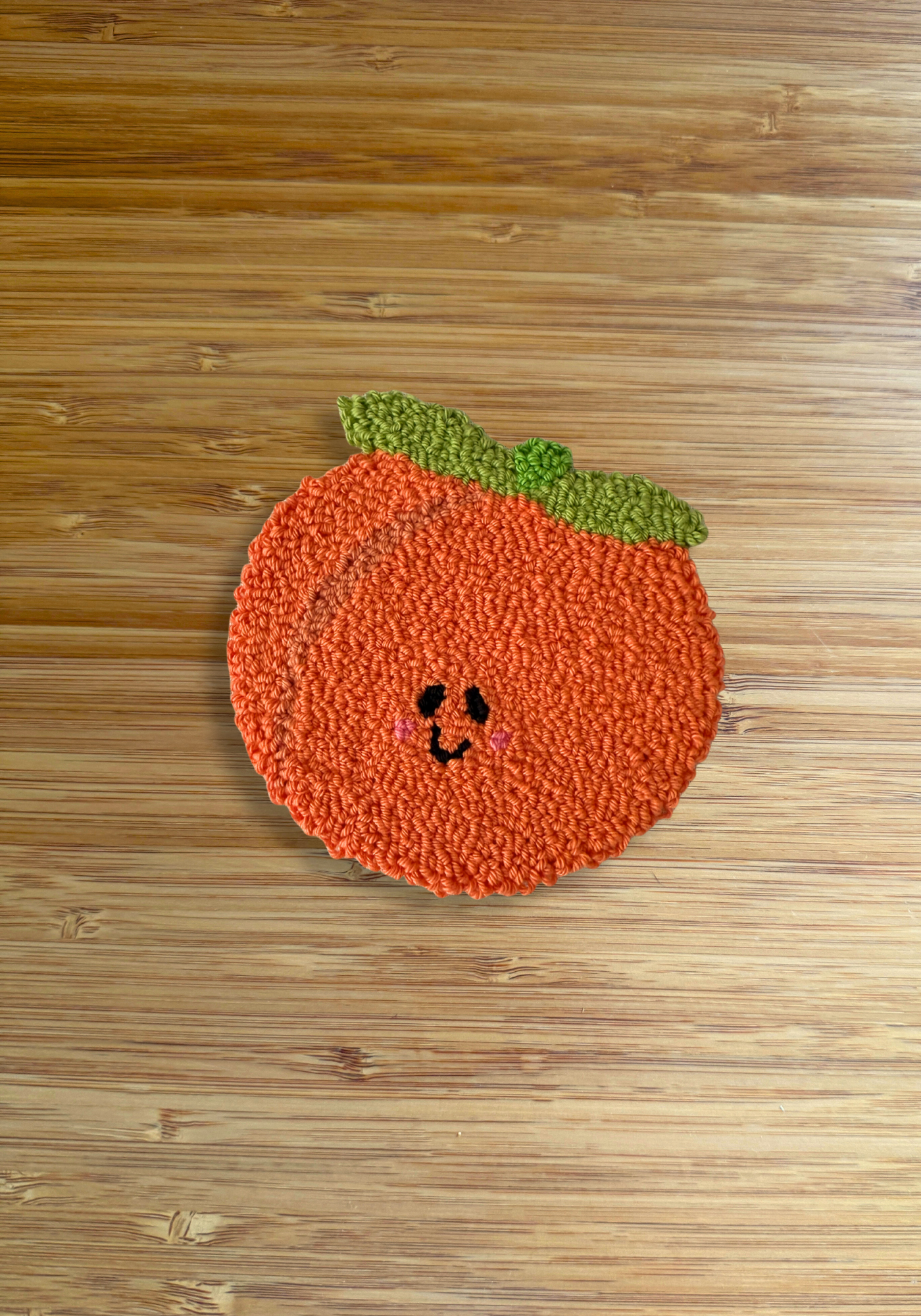 Peach Mug Rug