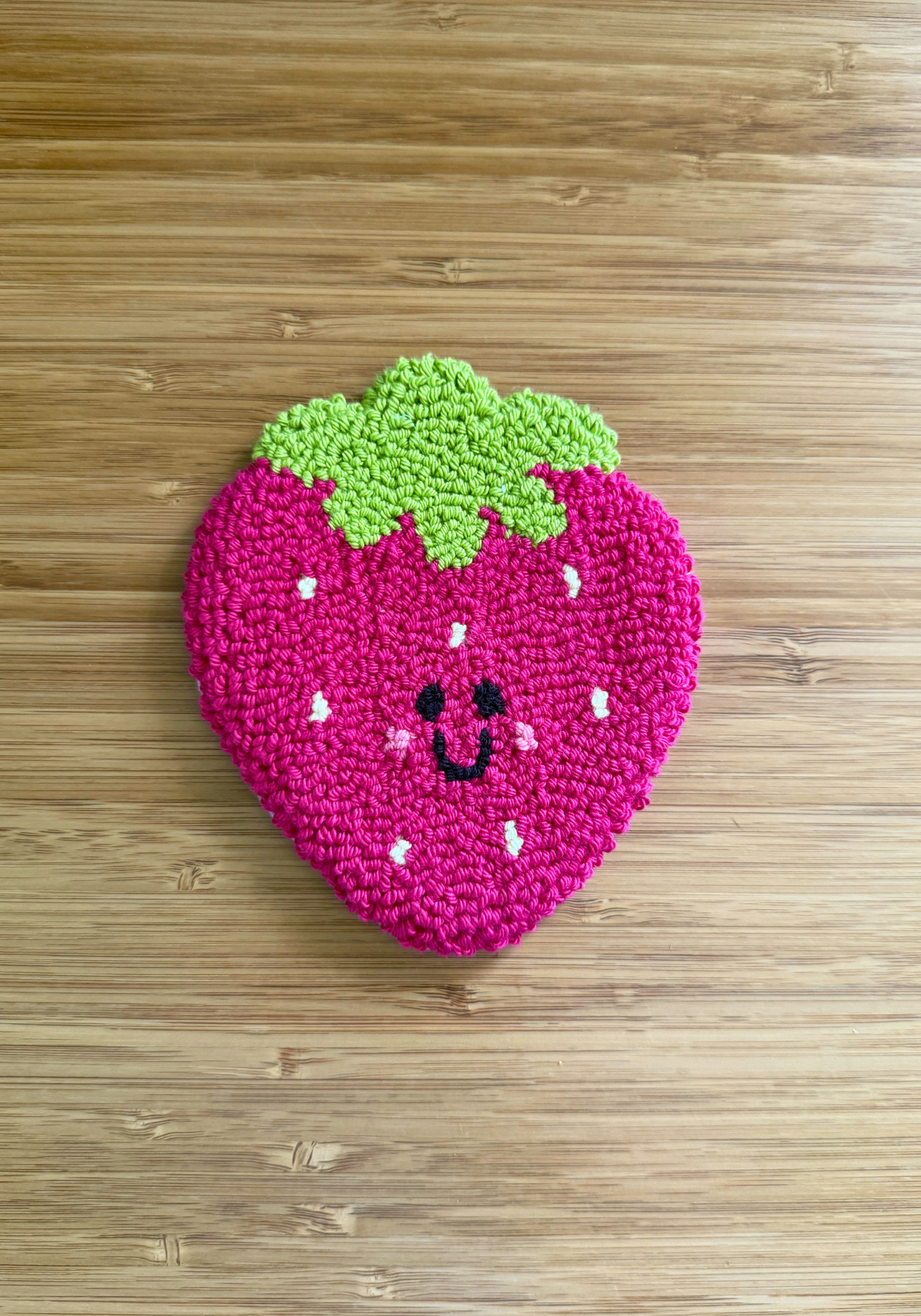 Strawberry Mug Rug