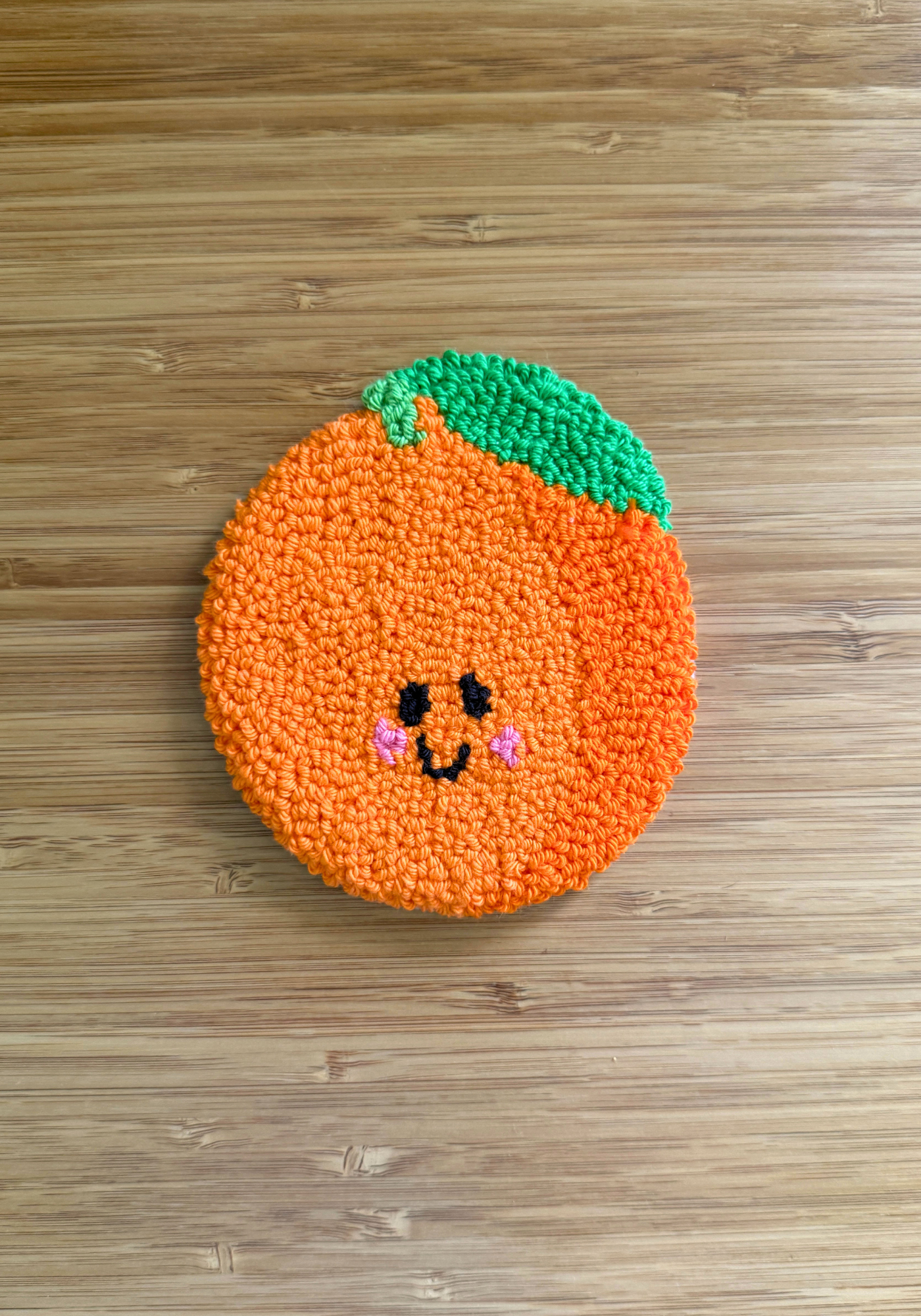 Orange Mug Rug