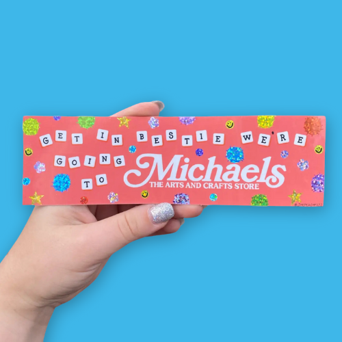 Michaels Run Bestie Bumper Sticker