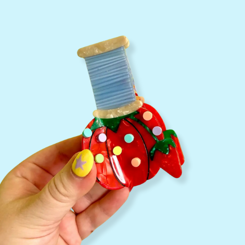 Pin Cushion Hair Claw Clip