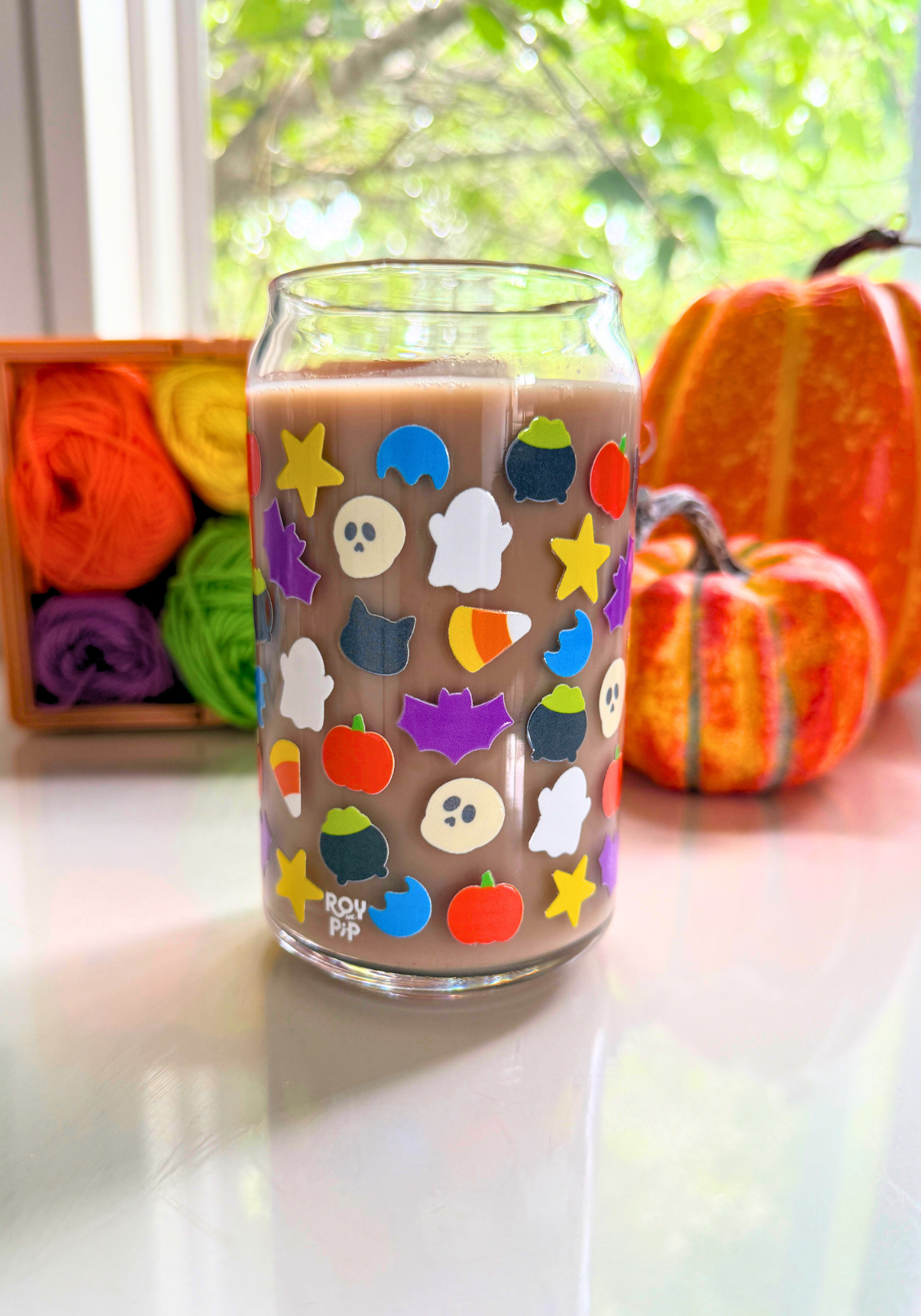 Spooky Charms Glass Can