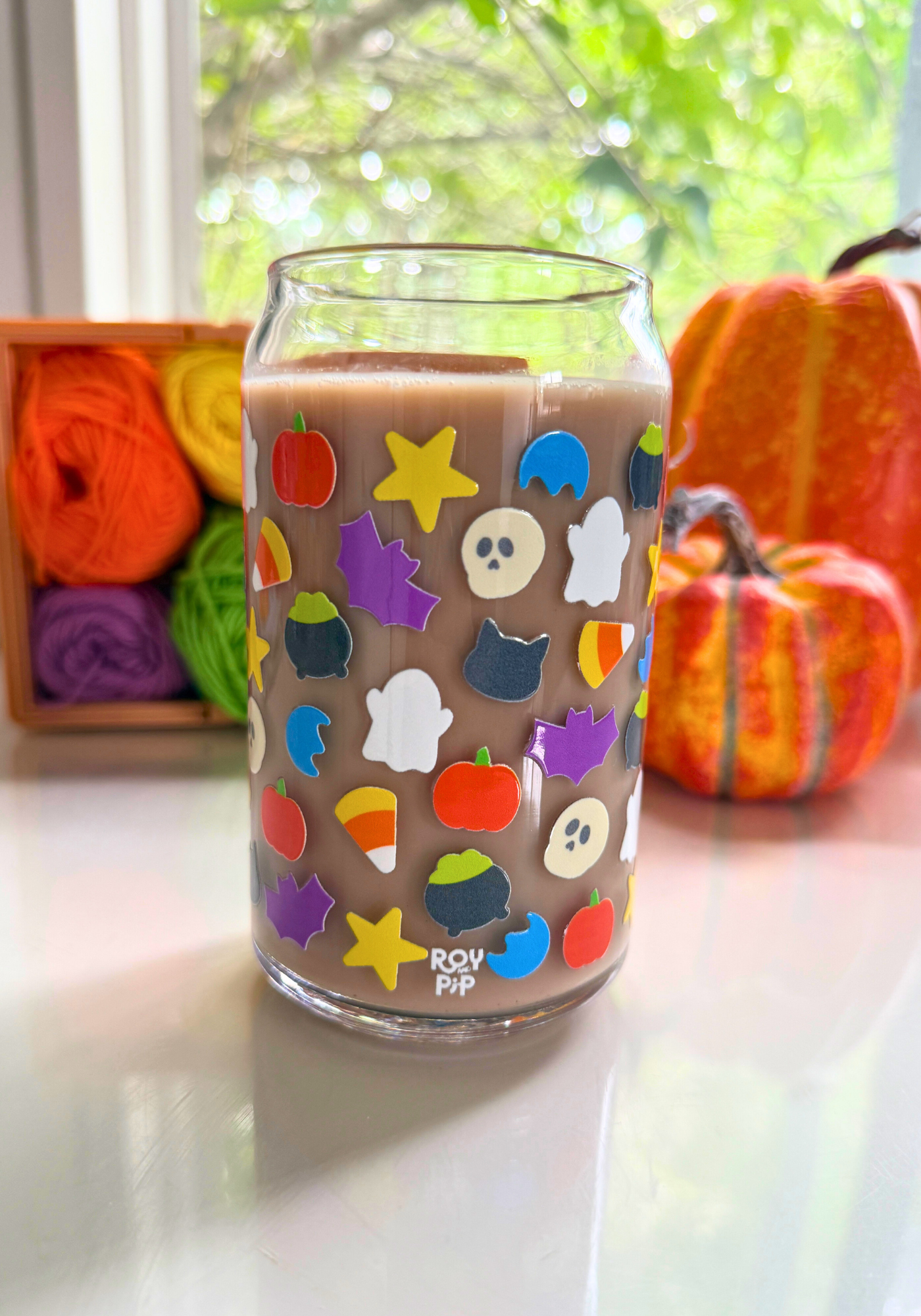 Spooky Charms Glass Can