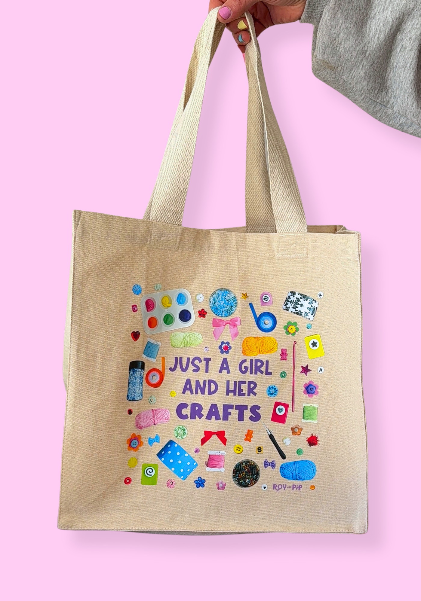 A Girl and Her Crafts Tote Bag