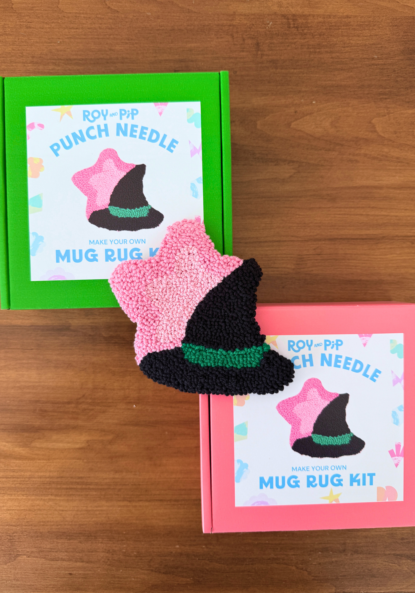 Witch Musical Mug Rug Punch Needle Kit