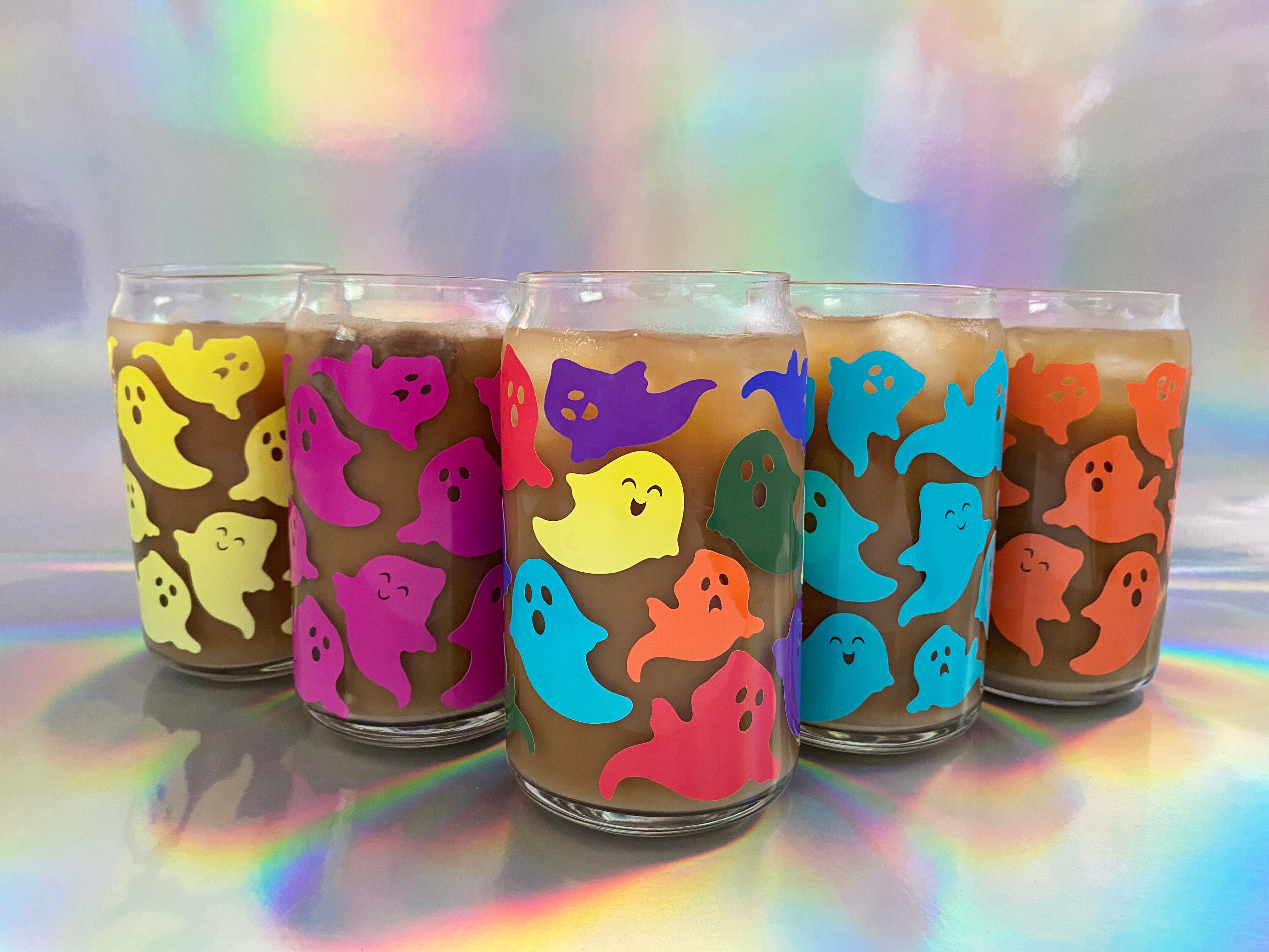 Color-Changing Ghosties Glass Can👻