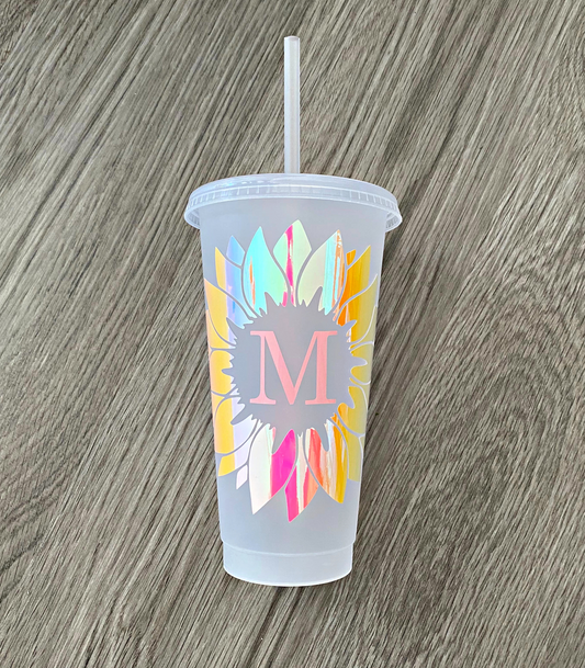 Sunflower Initial Cold Cup