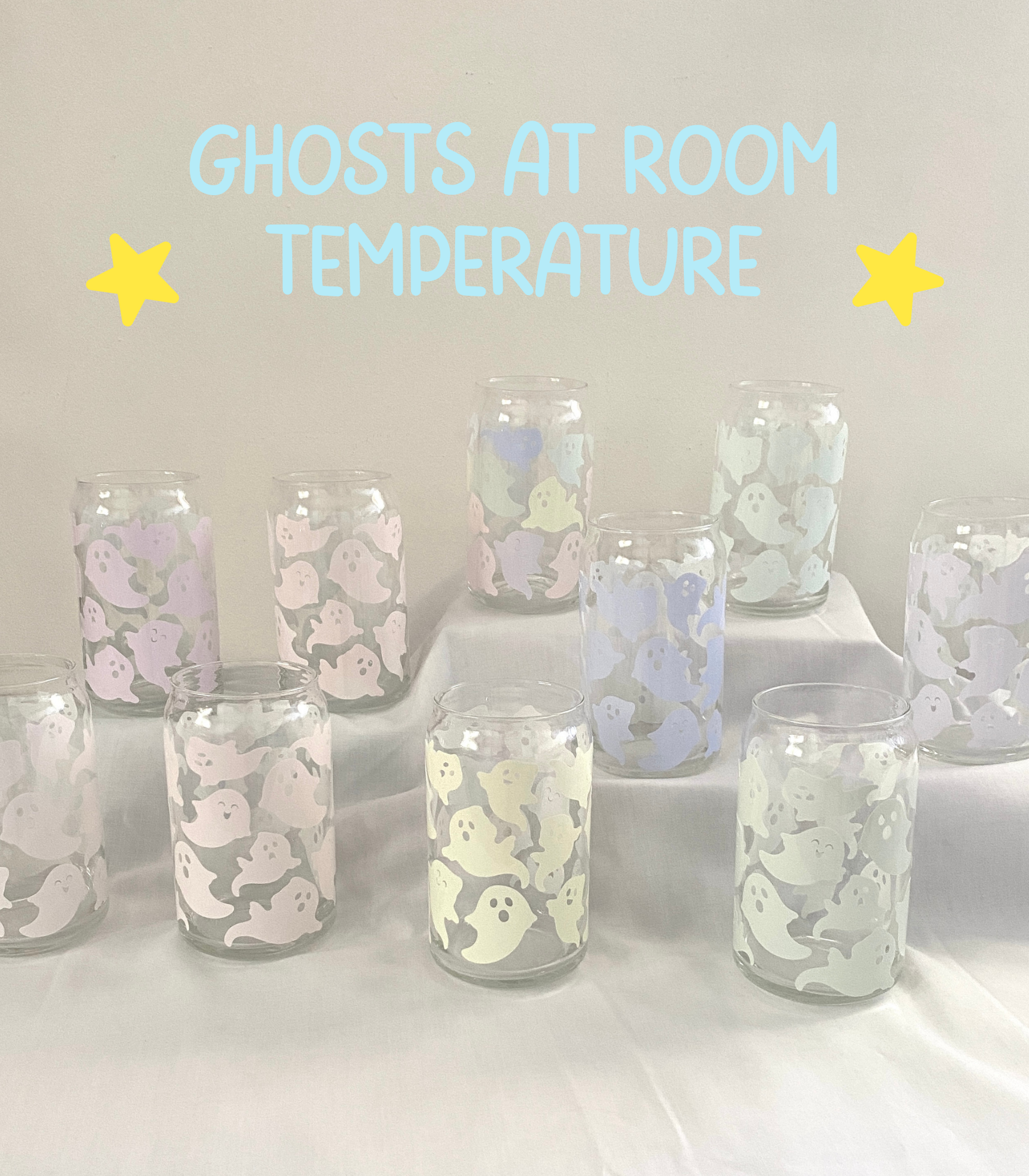 Color-Changing Ghosties Glass Can👻